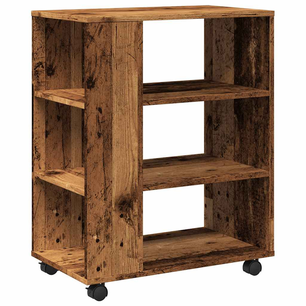 Rollcontainer Altholz-Optik 60x35x75 cm