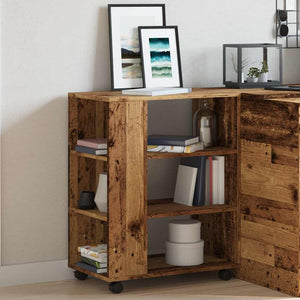 Rollcontainer Altholz-Optik 60x35x75 cm