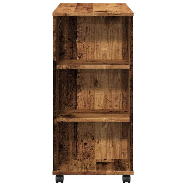 Rollcontainer Altholz-Optik 60x35x75 cm