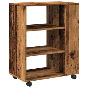 Rollcontainer Altholz-Optik 60x35x75 cm