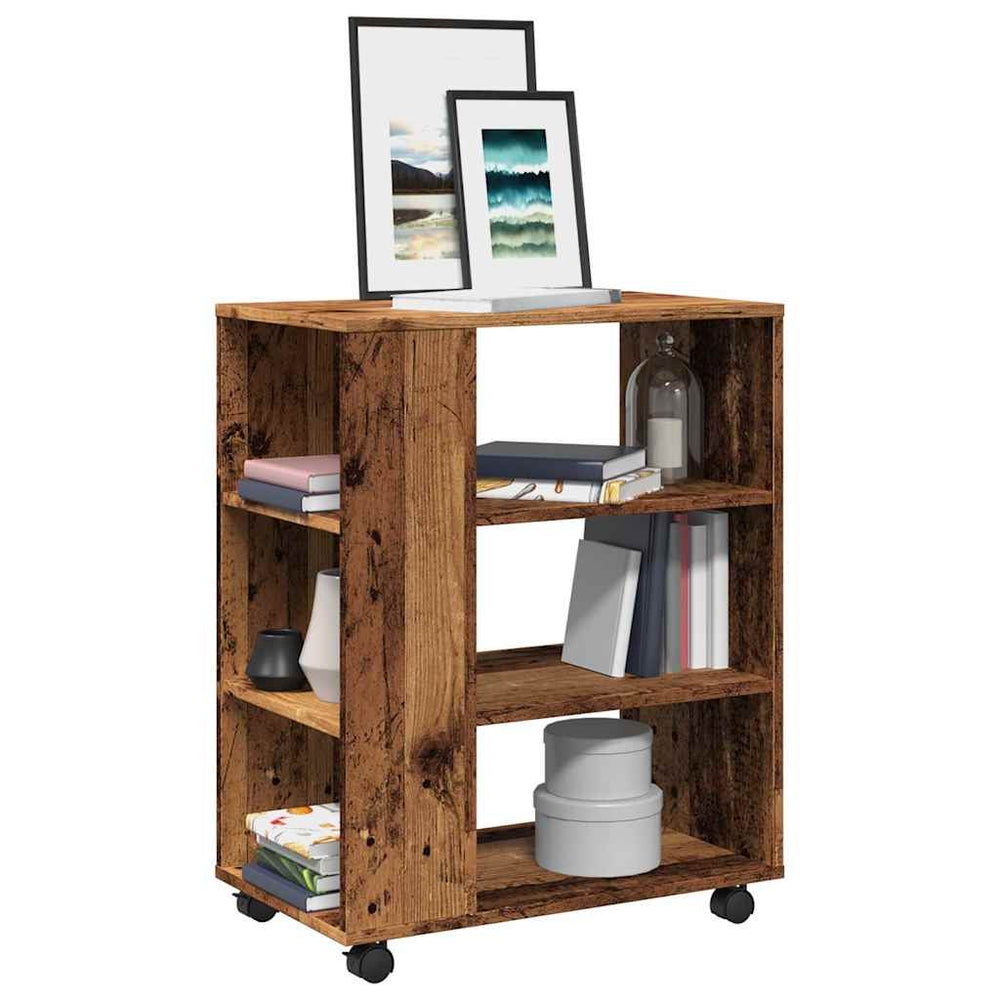Rollcontainer Altholz-Optik 60x35x75 cm