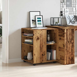 Rollschrank Altholz-Optik, 60 cm