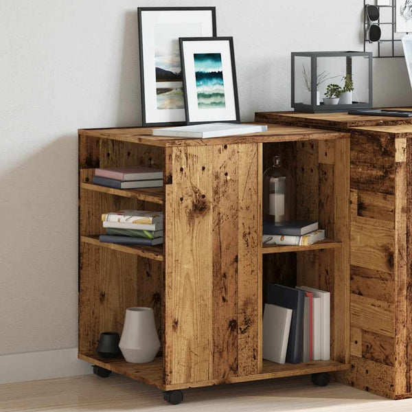 Rollschrank Altholz-Optik, 60 cm