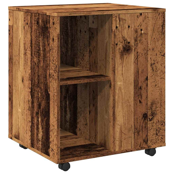 Rollschrank Altholz-Optik, 60 cm