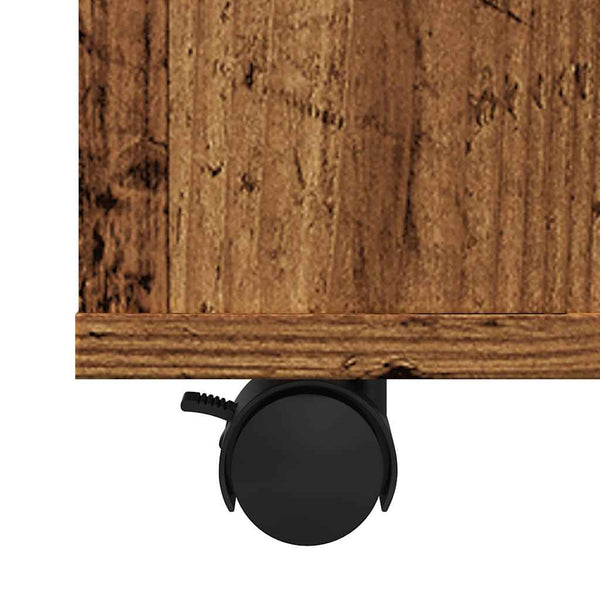 Rollschrank Altholz-Optik, 60 cm