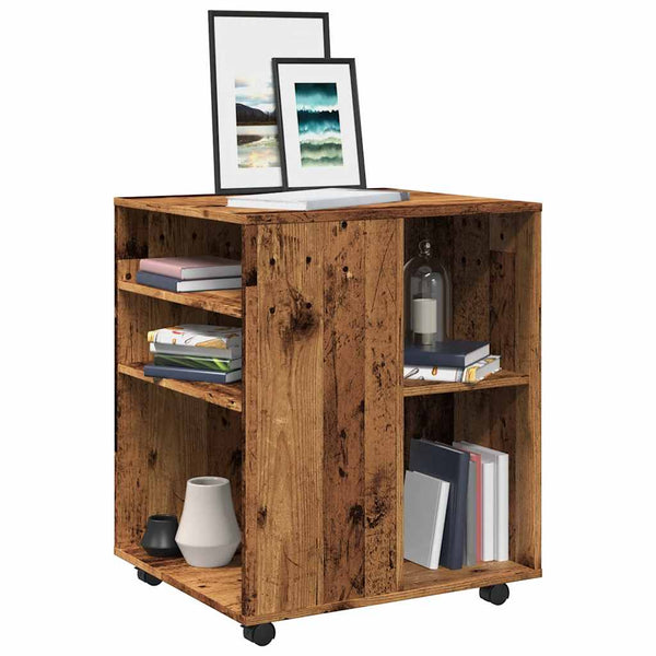 Rollschrank Altholz-Optik, 60 cm