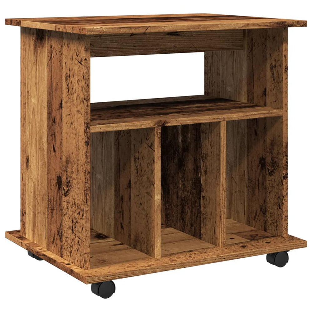 Rollcontainer Altholz-Optik 60x45x60 cm