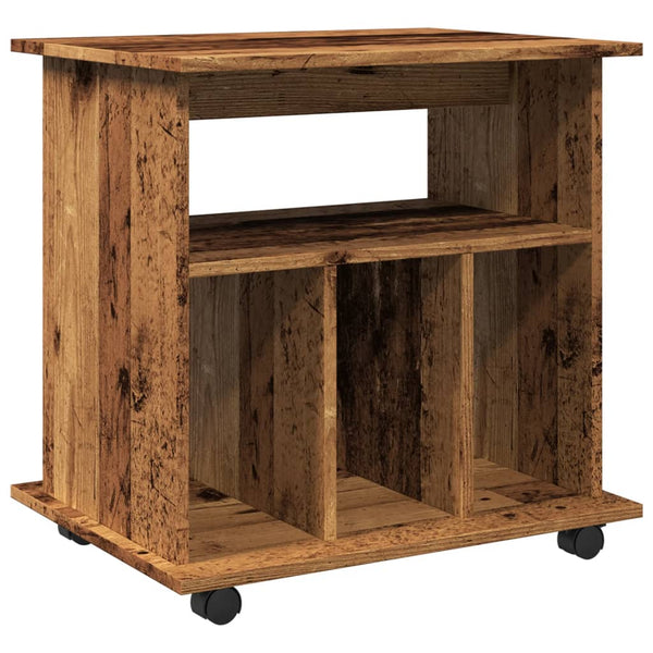 Rollcontainer Altholz-Optik 60x45x60 cm