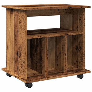 Rollcontainer Altholz-Optik 60x45x60 cm
