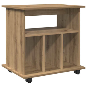 vidaXL Caisson de classement chêne artisan 60x45x60 cm bois d'ingénierie