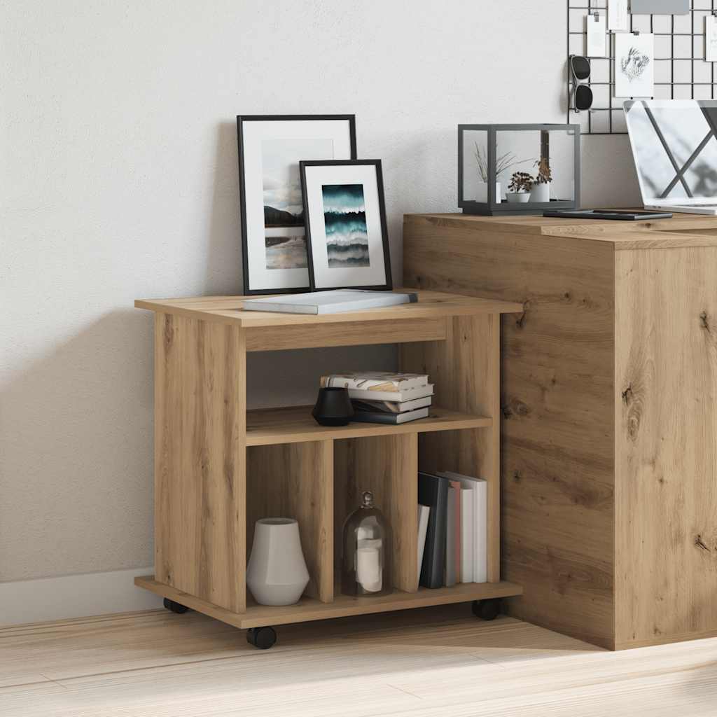 vidaXL Caisson de classement chêne artisan 60x45x60 cm bois d'ingénierie