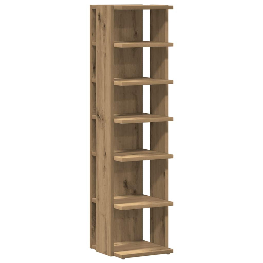 vidaXL Armoire à chaussures chêne artisan 28x27x102 cm bois d'ingénierie