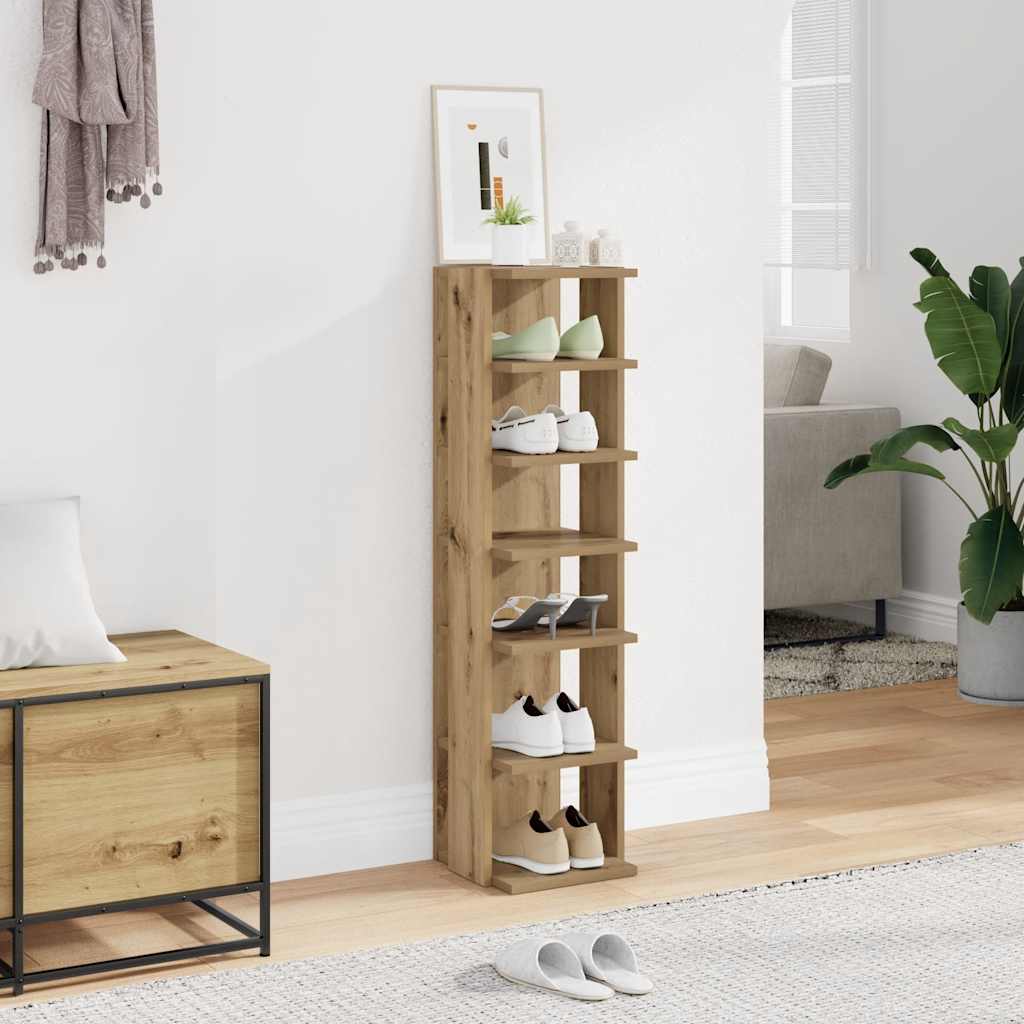 Schuhschrank Artisan Eiche 28x27x102 cm