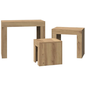 Satztische 3er Set Artisan Eiche