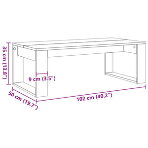 Couchtisch Altholz-Optik, 102 cm