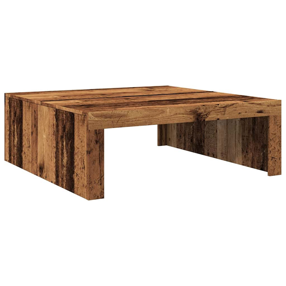 Couchtisch Altholz-Optik 100x100 cm