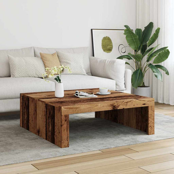 Couchtisch Altholz-Optik 100x100 cm