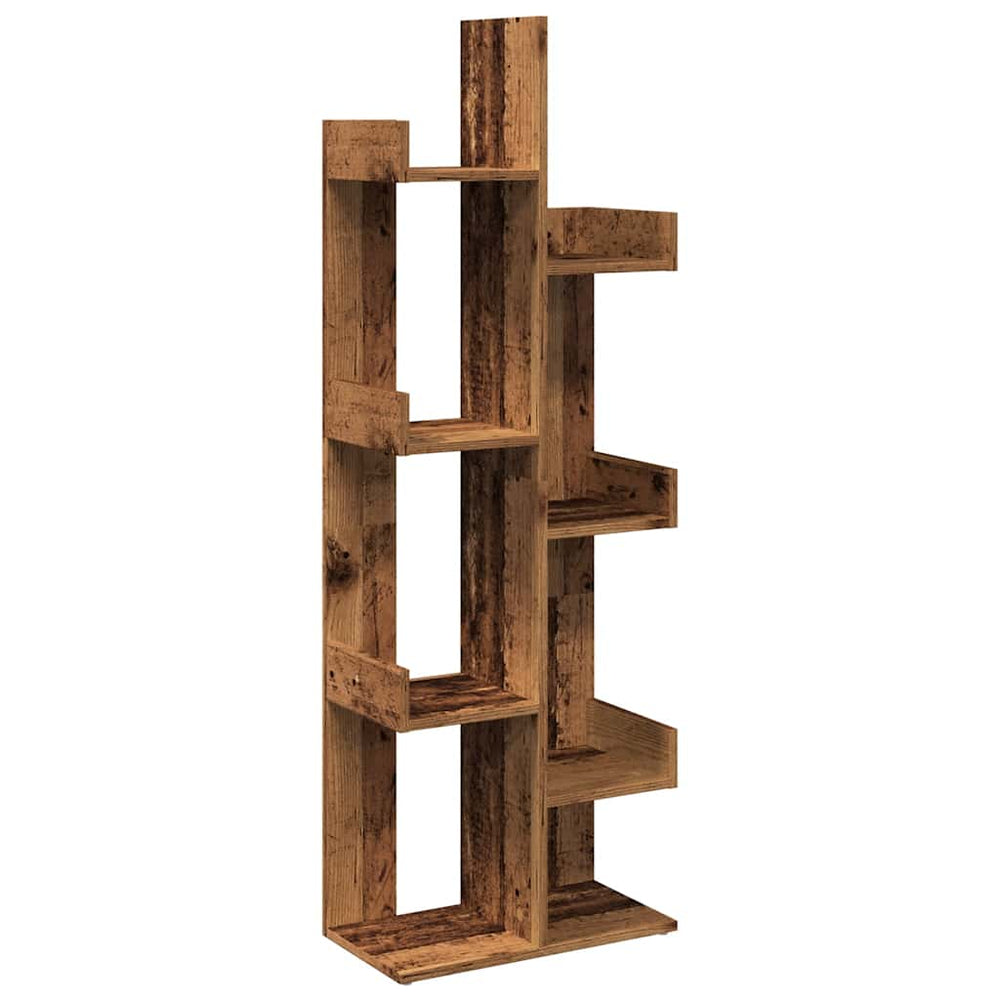 Bücherregal in Altholz-Optik, 140 cm hoch