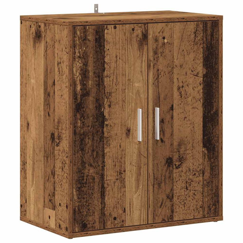 vidaXL Meuble à chaussures aspect bois de récupération 60x35x70 cm Bois d'ingénierie