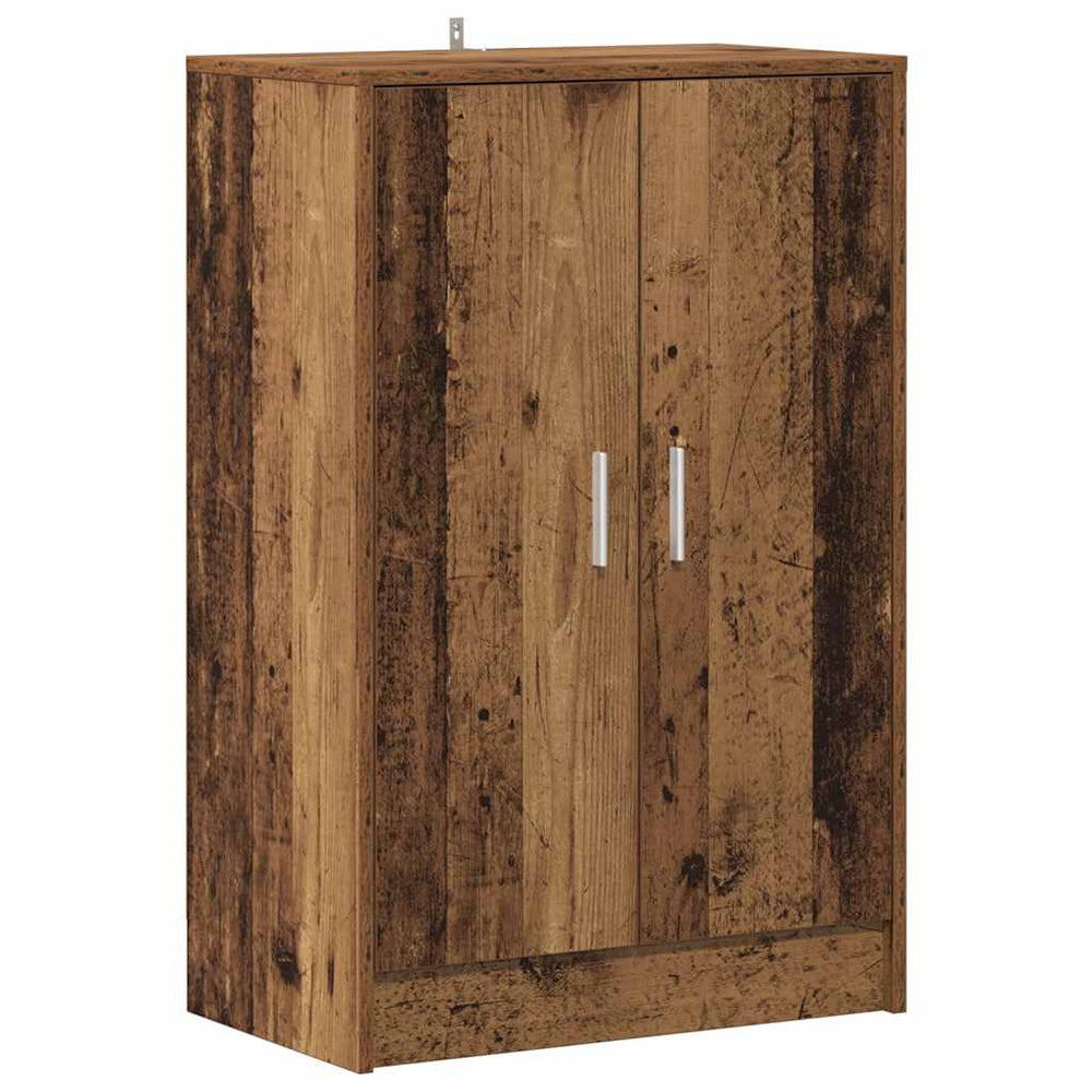 vidaXL Meuble à chaussures aspect bois de récupération 60x35x92 cm, bois d'ingénierie