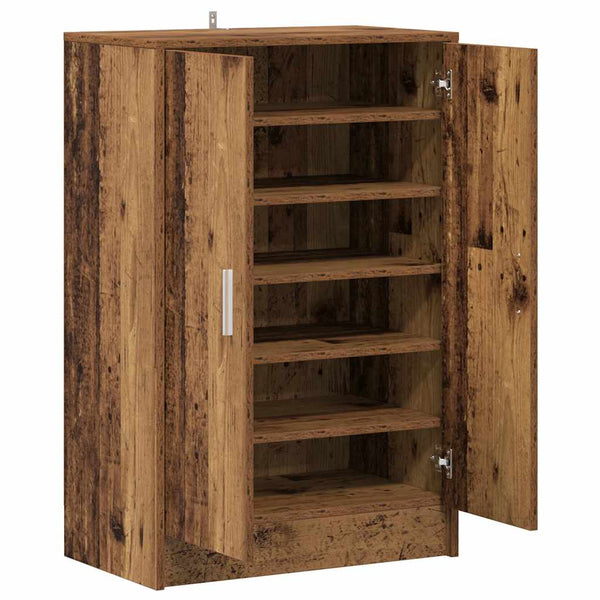 Schuhschrank Altholz-Optik, 60 cm