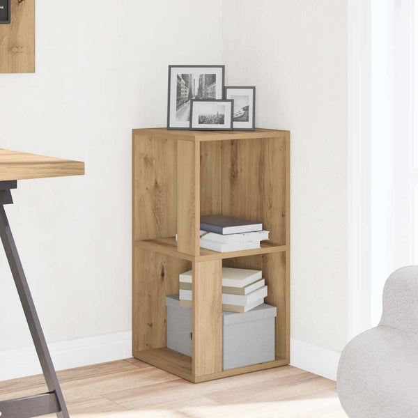 vidaXL Étagère d'angle Chêne Artisan 33x33x67 cm Bois d'ingénierie