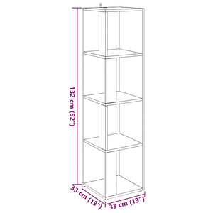 Eckregal Altholz-Optik, 132cm