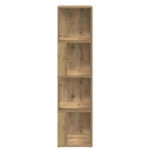 vidaXL Étagère d'angle chêne artisan 33x33x132 cm bois d'ingénierie