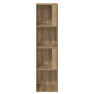 vidaXL Étagère d'angle chêne artisan 33x33x132 cm bois d'ingénierie
