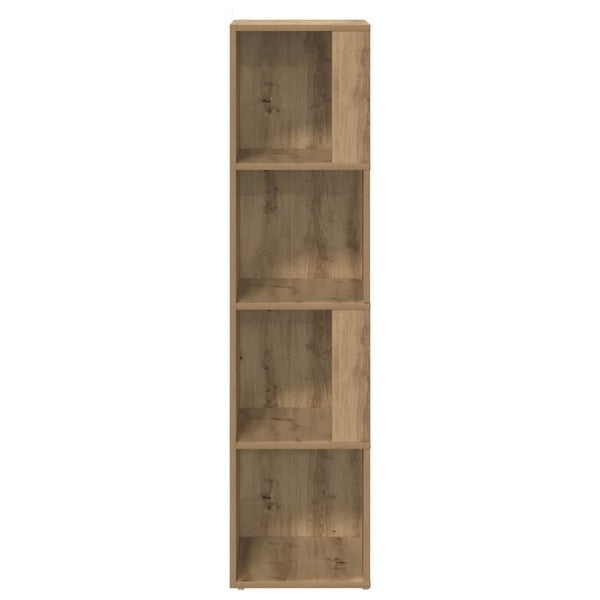 vidaXL Étagère d'angle chêne artisan 33x33x132 cm bois d'ingénierie