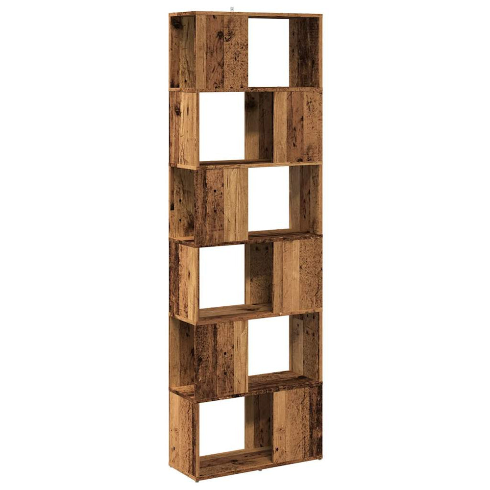 Bücherregal Raumteiler Altholz-Optik 186cm