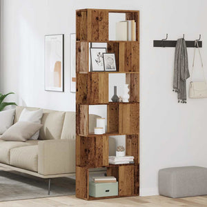 Bücherregal Raumteiler Altholz-Optik 186cm