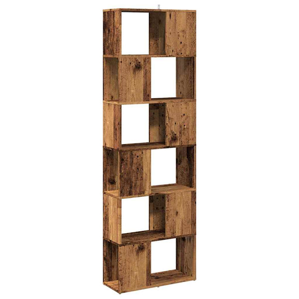 Bücherregal Raumteiler Altholz-Optik 186cm