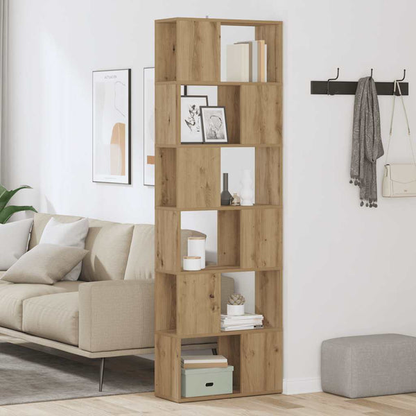 Bücherregal Raumteiler Artisan Eiche 60x186 cm
