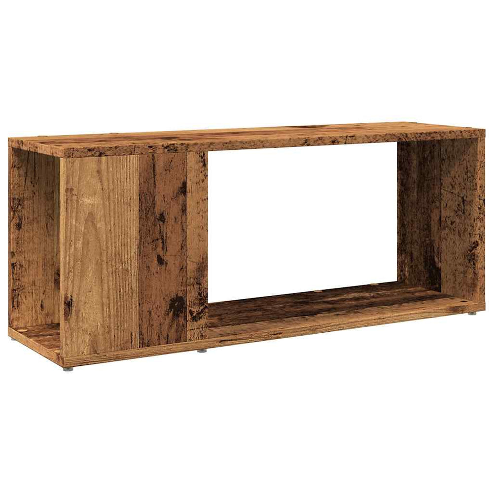 vidaXL Meuble TV aspect bois de récupération 80x24x32 cm Bois d'ingénierie
