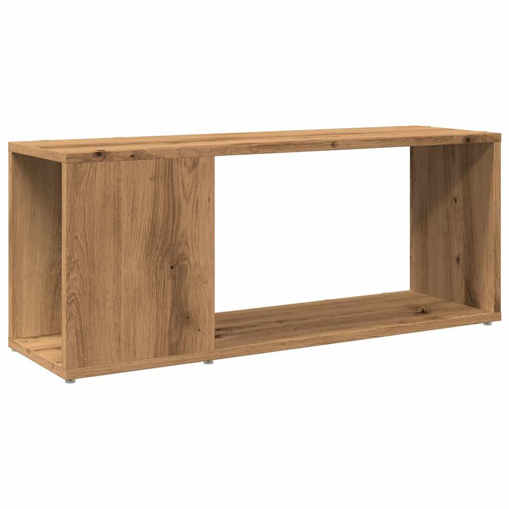 vidaXL Meuble TV chêne artisanal 80x24x32 cm en bois d'ingénierie
