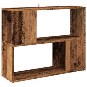 Bücherregal Raumteiler Altholz-Optik 80 cm