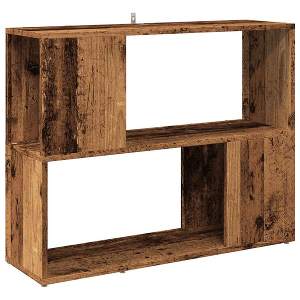 Bücherregal Raumteiler Altholz-Optik 80 cm