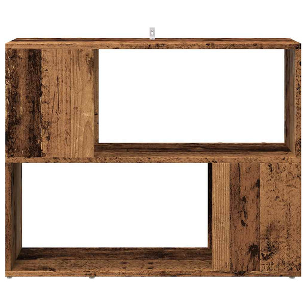 Bücherregal Raumteiler Altholz-Optik 80 cm