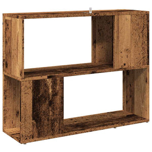 Bücherregal Raumteiler Altholz-Optik 80 cm