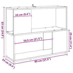 Bücherregal Artisan Eiche 80x63 cm