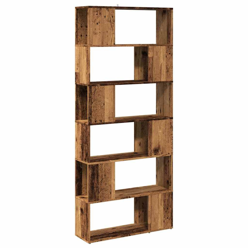 Bücherregal Raumteiler Altholz 80x24x186 cm