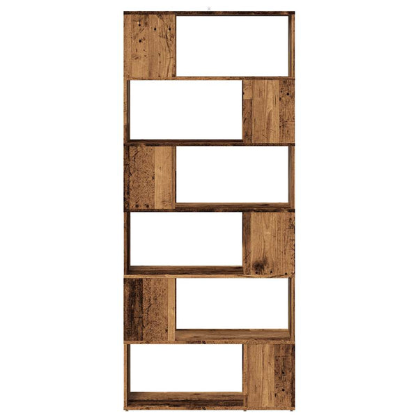 Bücherregal Raumteiler Altholz 80x24x186 cm
