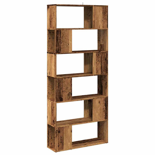 Bücherregal Raumteiler Altholz 80x24x186 cm