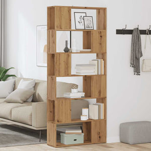 Bücherregal Artisan Eiche 80x24x186 cm