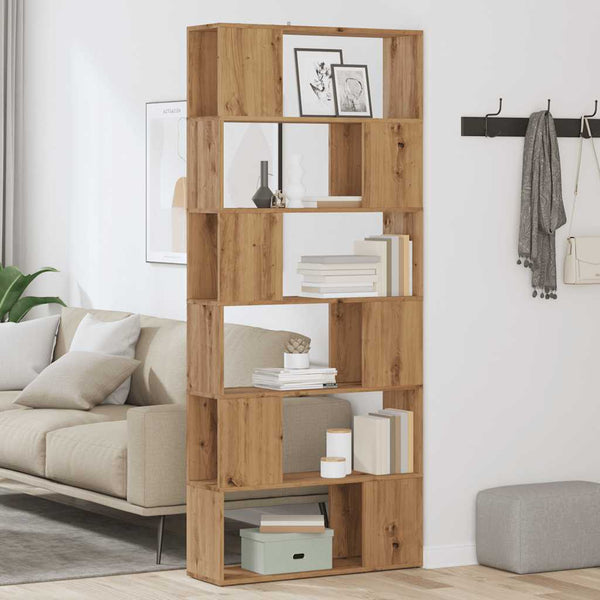 Bücherregal Artisan Eiche 80x24x186 cm