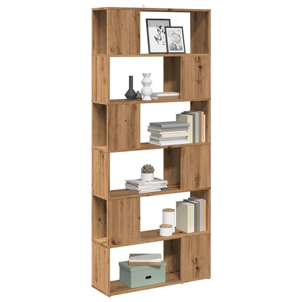 Bücherregal Artisan Eiche 80x24x186 cm