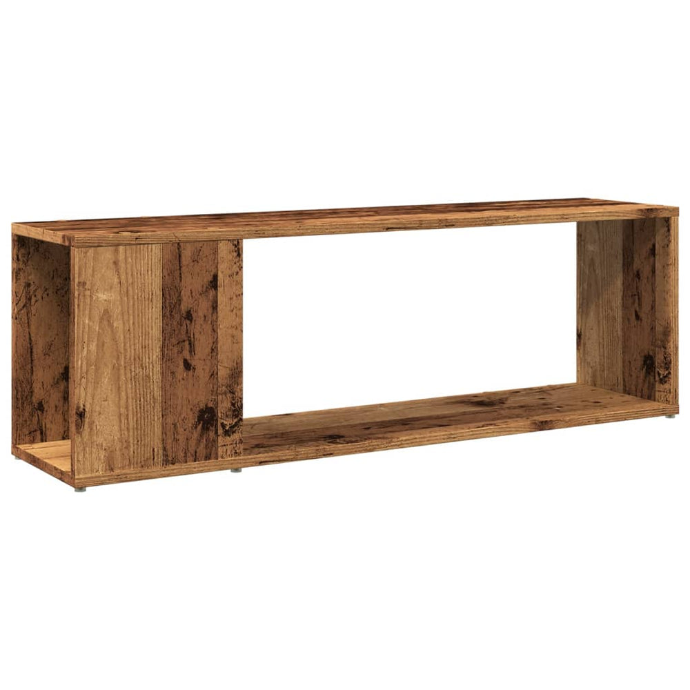 Meuble TV vidaXL aspect bois de récupération 100x24x32 cm bois d'ingénierie