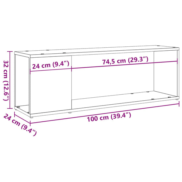TV-Schrank Altholz-Optik, 100 cm