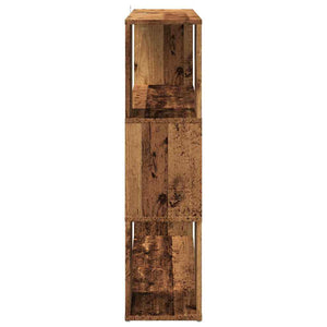 Bücherregal Raumteiler Altholz-Optik 100x94 cm